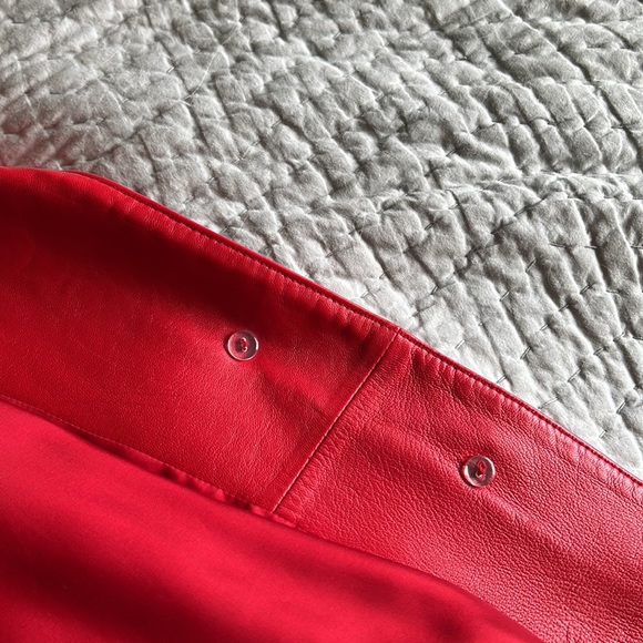 Jones New York Red Leather Blazer - Picture 10 of 11